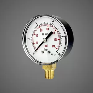 40mm Pressure Gauge Bottom Entry