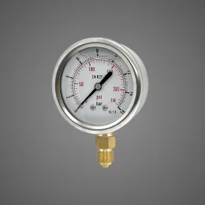 100mm Pressure Gauge Bottom Entry